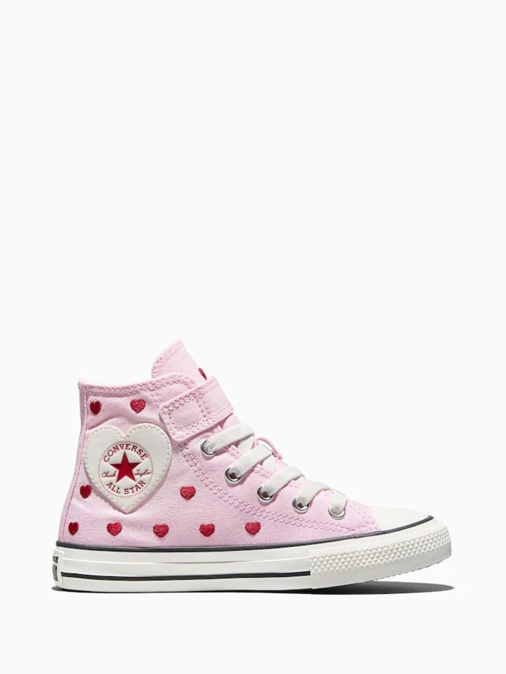 Converse Chuck Taylor All Star High Top - Pink with Red Hearts